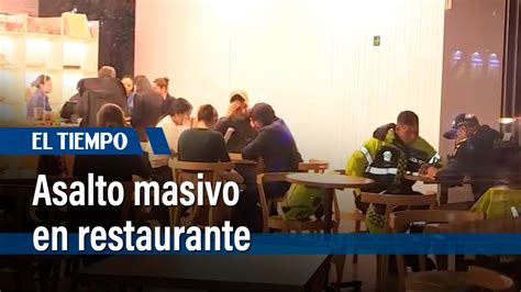 Robo masivo a mano armada en reconocido restaurante del norte de Bogotá