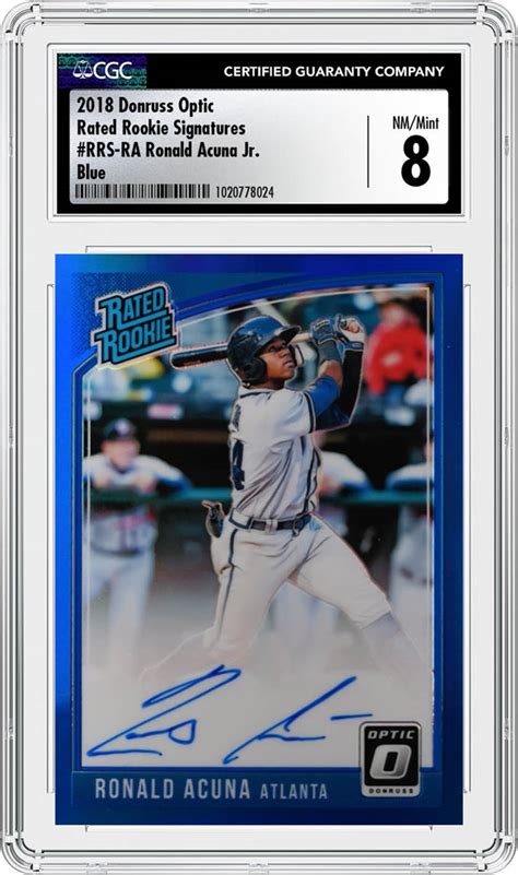 Ten Terrific Cgc Certified Cards Of Atlanta Braves Star Ronald Acu A Jr