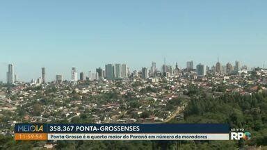 Meio Dia Paraná Ponta Grossa IBGE divulga resultado do Censo 2023