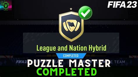 Fifa League And Nation Hybrid Puzzle Master Sbc Best Solution Youtube