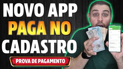 BAIXOU SACOU Aplicativo PAGANDO No CADASTRO 2022 App Pagando Pelo