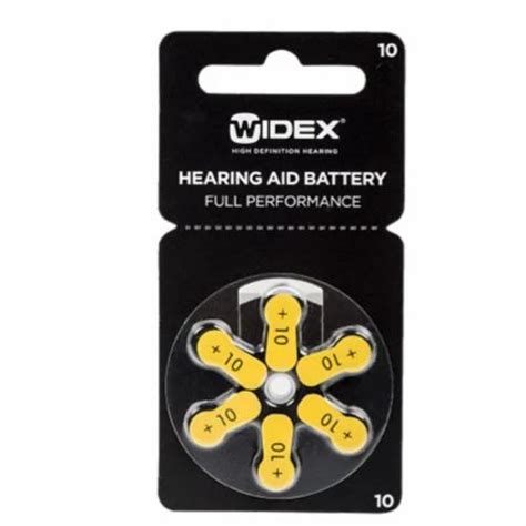 Lithium Widex Hearing Aid Battery Size 10, Round at Rs 3300/box in New ...