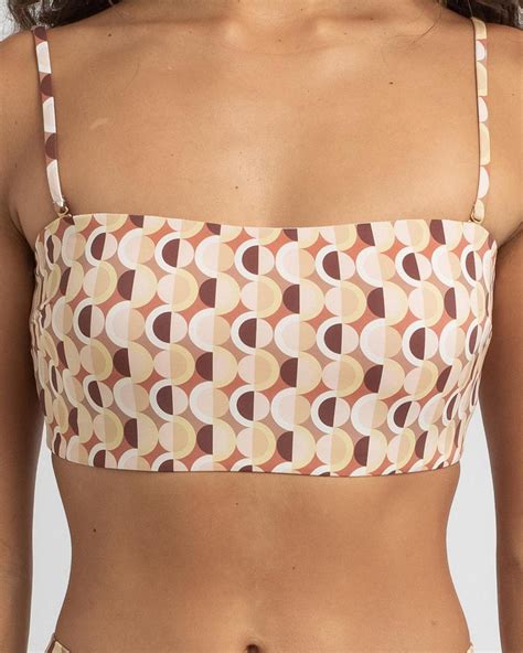 Shop Rhythm Mosaic Bandeau Bikini Top In Multi Fast Shipping And Easy Returns City Beach Australia