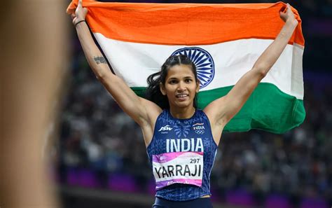 India S Jyothi Yarraji Misses Paris Olympics Qualifying Mark By 0 01s