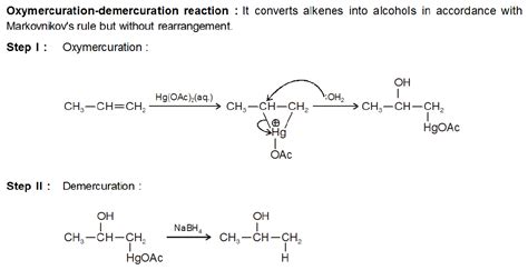 5. What is Oxymercuration? What is its its mechanism?