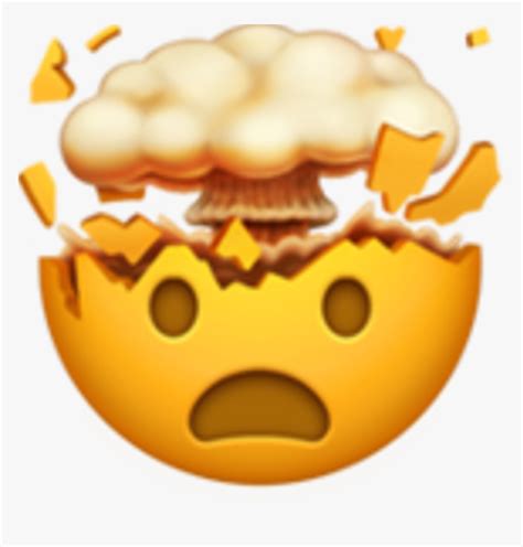 Mind Blown Emoji Apple - Mind Blown Discord Emoji, HD Png Download ...