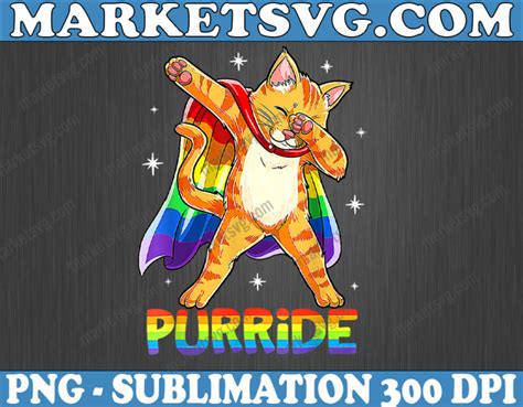 Purride Cat Png LGBT Flag Png Gay Pride Png LGBTQ Png Rainbow Pride