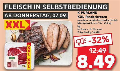 K Purland Xxl Rinderbraten Angebot Bei Kaufland Prospekte De