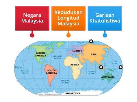 Labelkan Garisan Khatulistiwa Dan Kedudukan Malaysia Di Peta Dunia