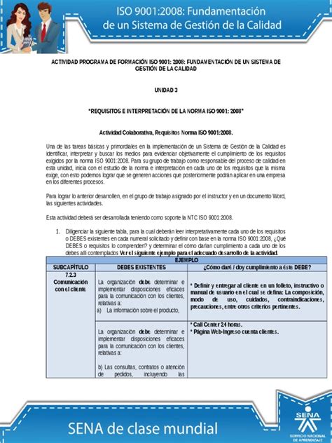 Pdf Actividad De Aprendizaje Unidad Requisitos E Interpretacion De