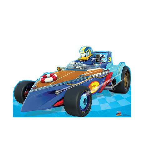 Life-size Donald Duck Roadster (Disney's Roadster Racers) Cardboard Standup