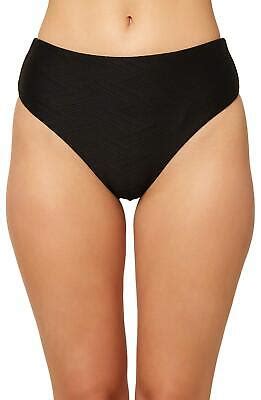 O NEILL 295957 Women S High Waist Hipster Bikini Swimsuit Bottom Black