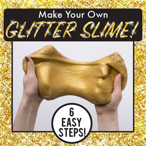 Create The Most Sparkly Gold Glitter Slime In 6 Easy Steps And With