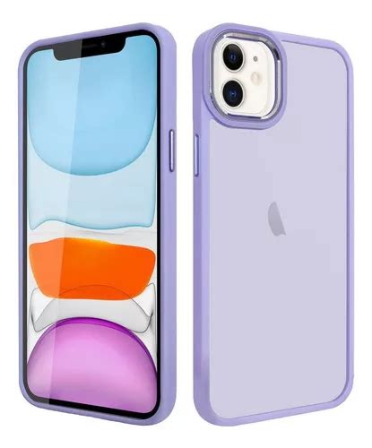 Funda Case Para iPhone Matte Translucida Rígida Full body Color Morado