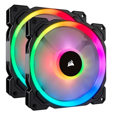 Kit De Ventiladores Para Gabinete Mm Con Luz Led Rgb Corsair Ll