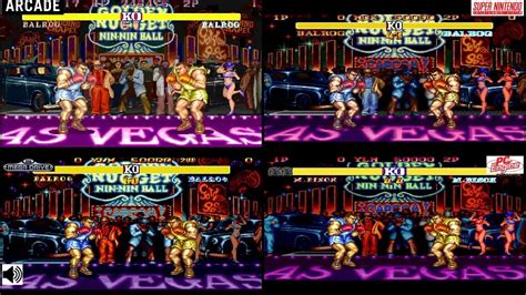 Street Fighter 2 Balrog Stage Comparison Arcade Vs Snes Vs Megadrive Vs