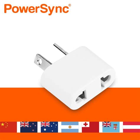 Powersync 群加 旅行用轉接頭au 二插轉8字扁腳tpatm1aa9a Pchome 24h購物