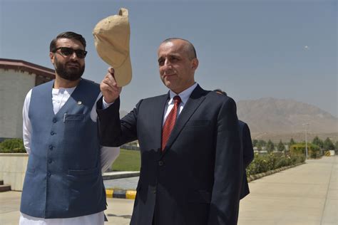 Former Afghan Vice President Amrullah Saleh Speaks While Battling The