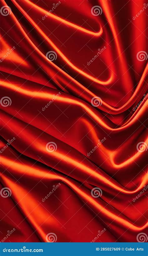 Smooth Elegant Red Silk Or Satin Luxury Cloth Texture As Abstract