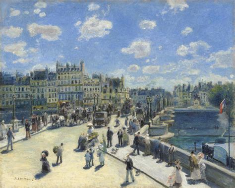 Pont Neuf Paris 1872 By Auguste Renoir Paper Print Custom Prints