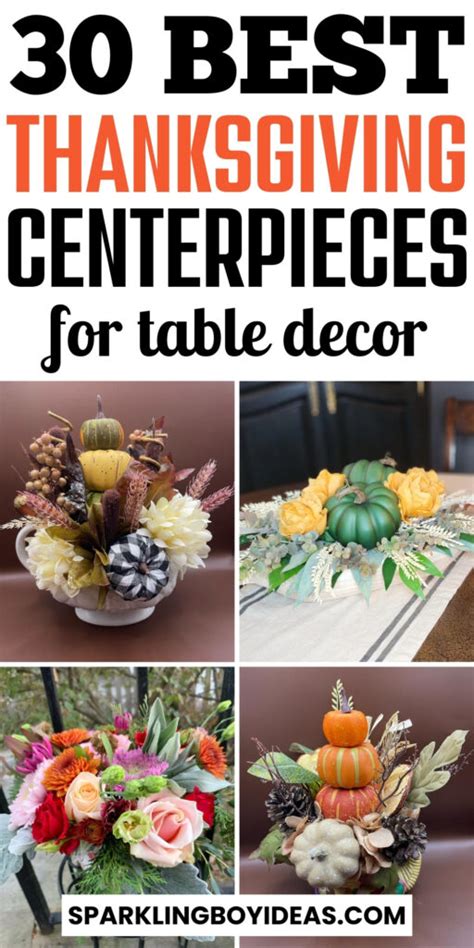 15 Easy Thanksgiving Centerpieces Sparkling Boy Ideas