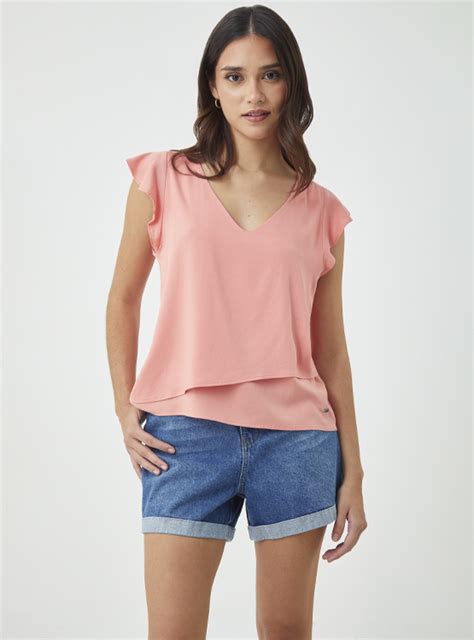 Ripley BLUSA MANGA CORTA ZAIDA PEPE JEANS PARA MUJER