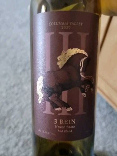 3 Rein Never Tame Red Blend Vivino US