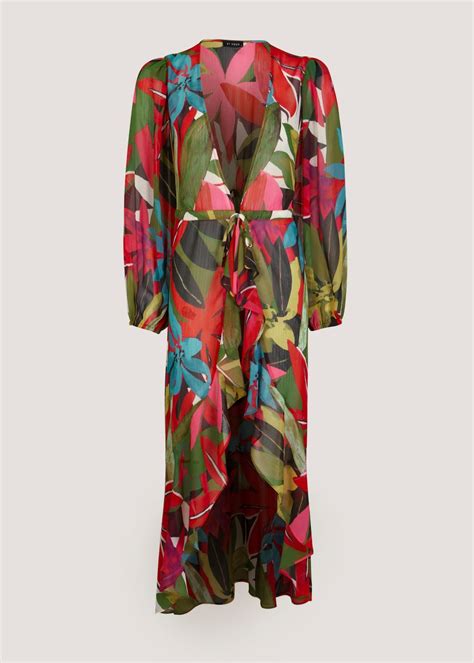 Et Vous Multicoloured Print Maxi Chiffon Kaftan Matalan