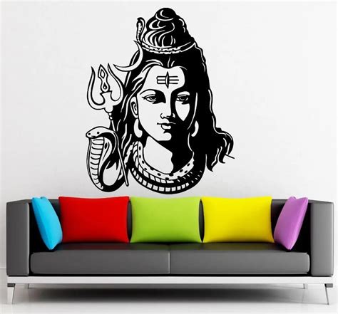 L28 2016 God Shiva India Hindu Religion Wall Sticker Home Decor Wall