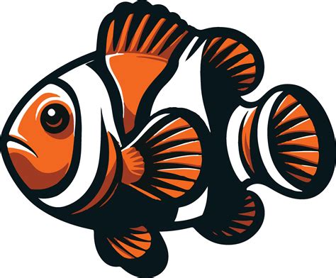 Clownfish Silhouette illustration 47161832 Vector Art at Vecteezy