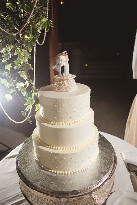 Classic White Wedding Cake