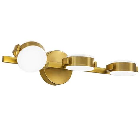 Kaisite In Light Brushed Gold Dimmable Led Vanity Light Watt