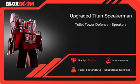 Level Up Your Units: Upgraded Titan Speakerman in TTD