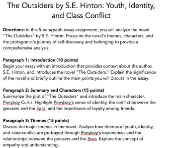 The Outsiders by S.E. Hinton: Youth, Identity, and Class Conflict