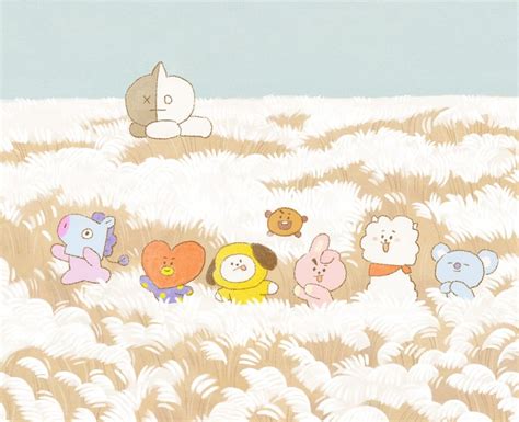 Bts Bt21の新しいイラスト画像公開！秋のbt21！ Bts♡love