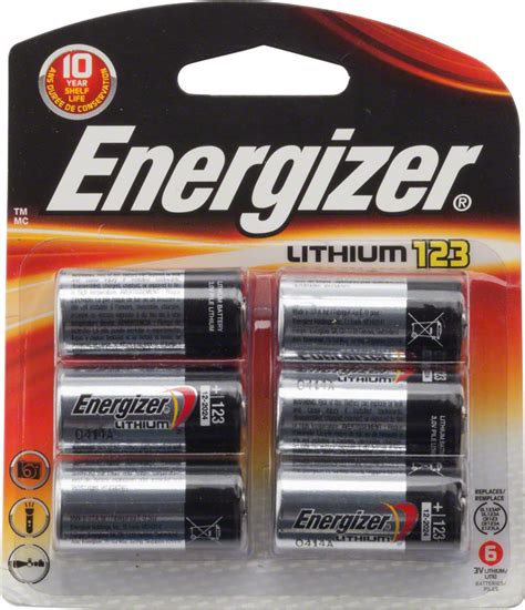 Energizer Cr123 Lithium Cell Blister Pack Of 6 Cycle Sport Llc