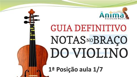 Guia Definitivo notas no braço do violino primeira posição aula 1 7