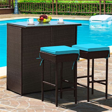 Dreamline Outdoor Bar Sets Garden Patio Bar Sets 12 2 Chairs And Bar