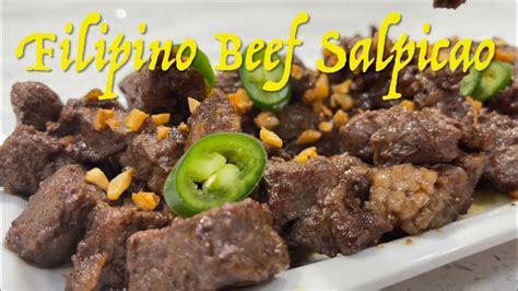 Filipino Beef Salpicao Beef Salpicao Recipe Youtube