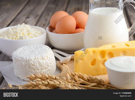 Fresh Dairy Products Image Photo Free Trial Bigstock