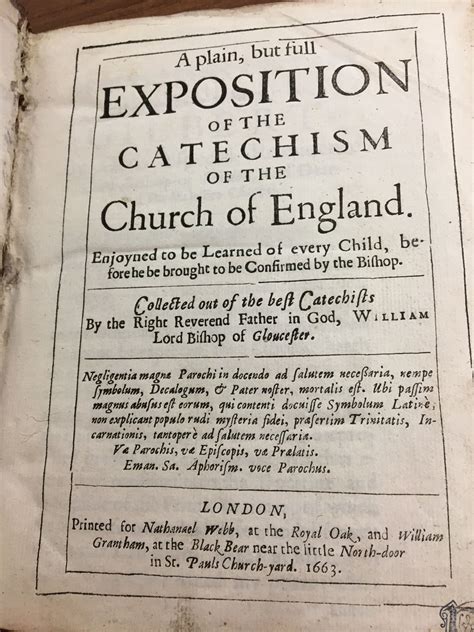 Biblio A Plain But Full Exposition Of The Catechism Of The Church Of