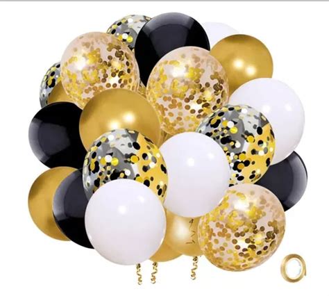 Decoracion Para Fiestas Kit Globos L Tex Con Confeti Meses Sin Inter S