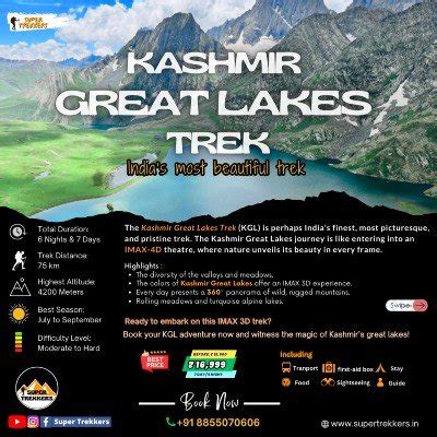 Kashmir Great Lakes Trek Indias Most Beautiful Trek Tickets Kashmir