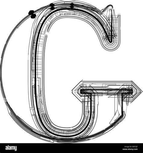 Font Illustration Letter G Stock Vector Image And Art Alamy