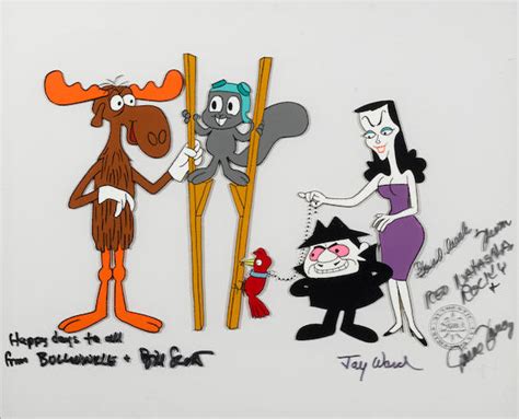 Bonhams A Production Celluloid Of Rocky Bullwinkle Boris Badenov