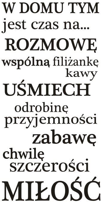 Napis Na Cian Naklejka X Cm Wyb R Koloru Cytat W Domu Tym