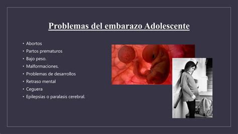 El Embarazo En La Adolescencia Ppt