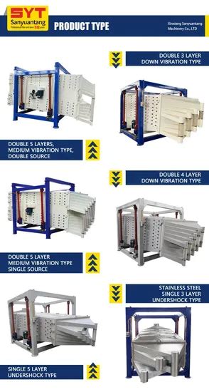 Square Tumbler Sieve Linear Swing Sifter Machine Foundry Sand Sieving