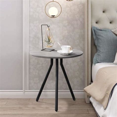 Goldfan Table Dappoint Ronde En Bois Petite Table De Salon Table Basse