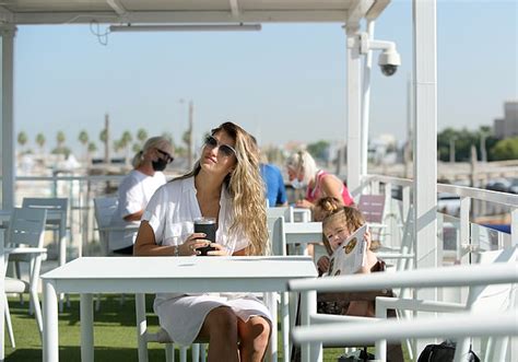 Amy Willerton Looks Sensational In A Skimpy Patterned Bikini During Dubai Beach Break Daily
